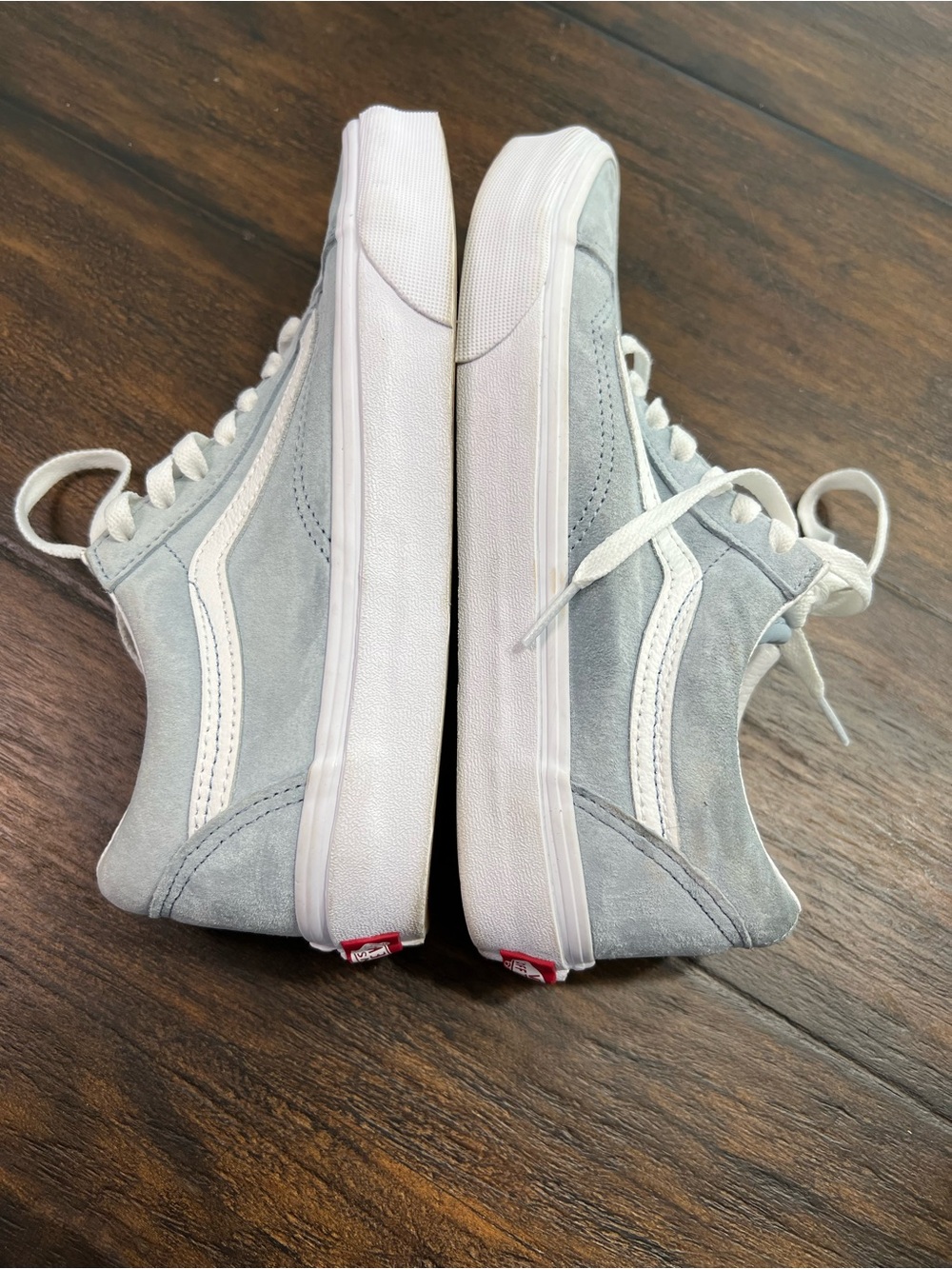 Vans Old Skool Suede Dusty Blue Grey Low Top Skate Shoes Women’s Size 7.5 - Picture 7 of 8